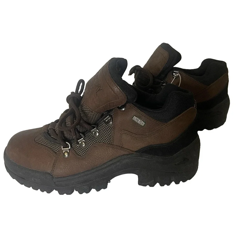 Redhead Bone Dry Gore-Tex Leather Hiking Boots Mens Size 9M Waterproof Brown